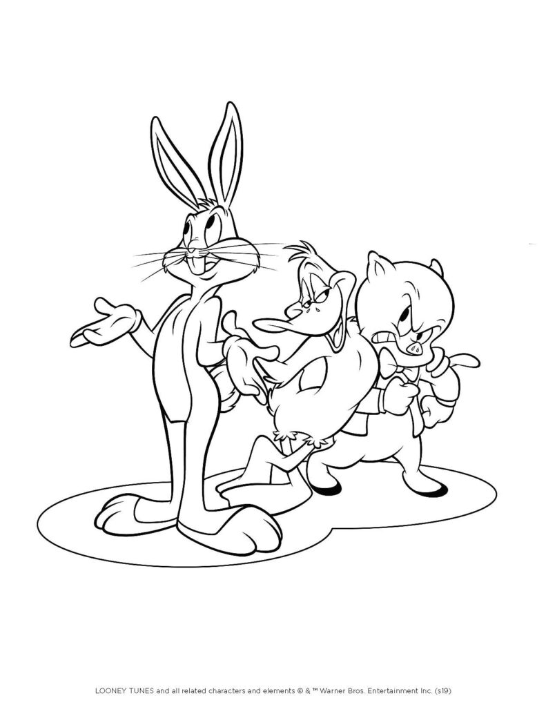 Confira curiosidades e desenhos dos Looney Tunes para colorir!