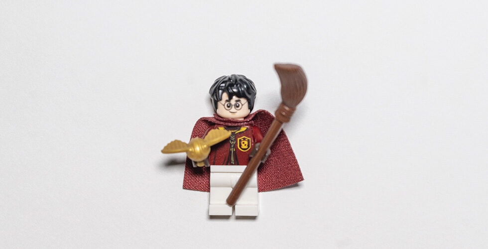 boneco lego de HP representando os jogos de harry potter